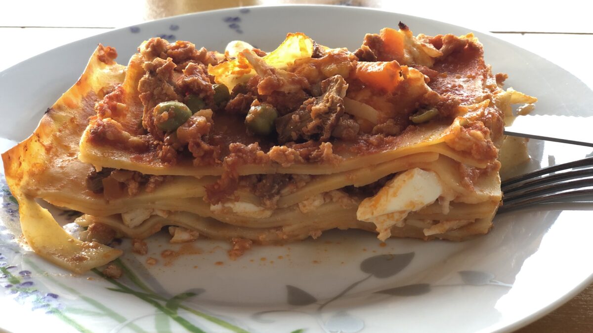 O portie delicioasa de Lasagnea